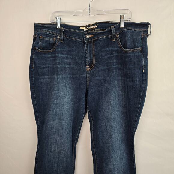 Old Navy The Sweet Heart Jeans Women's 18 Blue Dark Wash Bootcut - Picture 3 of 16